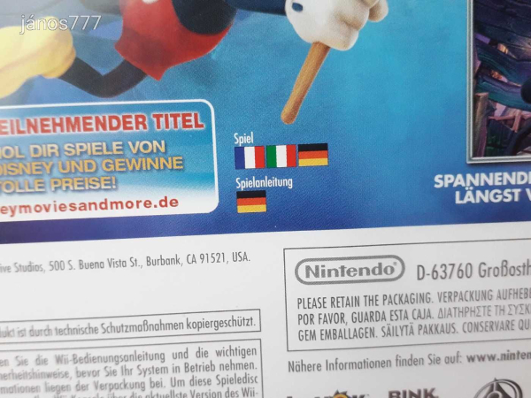 Eredeti Nintendo Wii Disney Epic Mickey 2 konzol játék !!