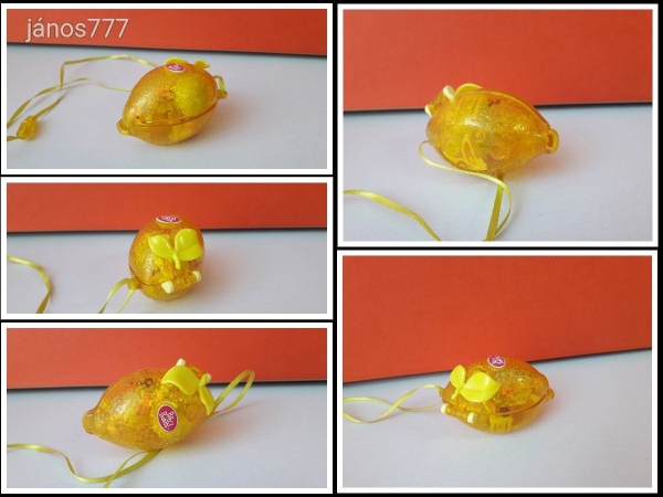 Eredeti Bluebird 2000 Polly Pocket Fruit Surprises Lemon vintage szelence retro játéktér NYAKLÁNC !!