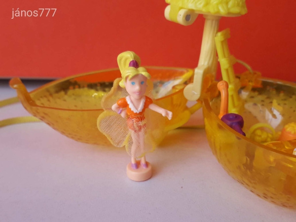 Eredeti Bluebird 2000 Polly Pocket Fruit Surprises Lemon vintage szelence retro játéktér NYAKLÁNC !!