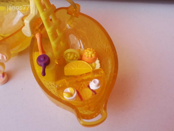 Eredeti Bluebird 2000 Polly Pocket Fruit Surprises Lemon vintage szelence retro játéktér NYAKLÁNC !!