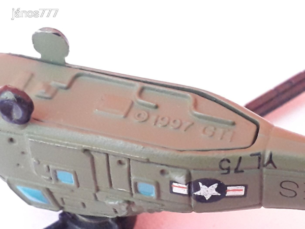 Eredeti Galoob 1997 Micro Machines UH-34D Sea Horse helikopter katonai jármű !! Military