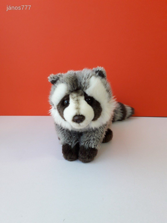 Eredeti Teddy Hermann MOSÓMEDVE plüss 41 cm-es kabala figura ! EXTRA ! ÉLETHŰ !