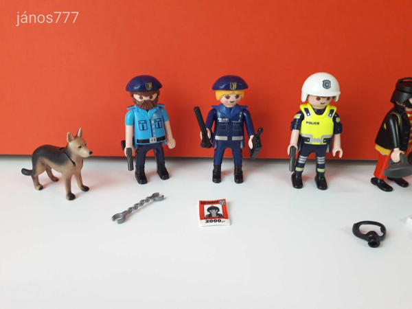 Eredeti Playmobil Rendőr nyomozó betörő csomag !!