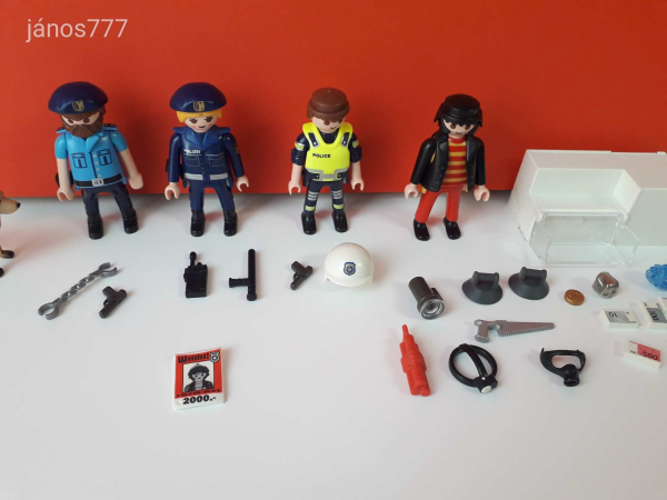 Eredeti Playmobil Rendőr nyomozó betörő csomag !!