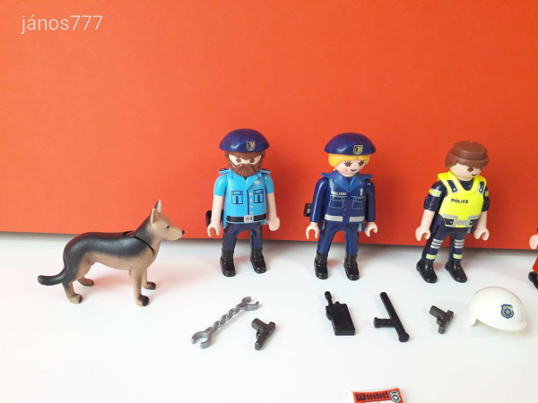 Eredeti Playmobil Rendőr nyomozó betörő csomag !!