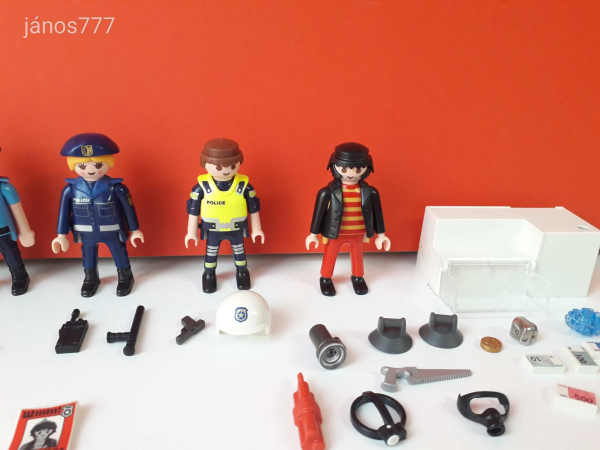 Eredeti Playmobil Rendőr nyomozó betörő csomag !!