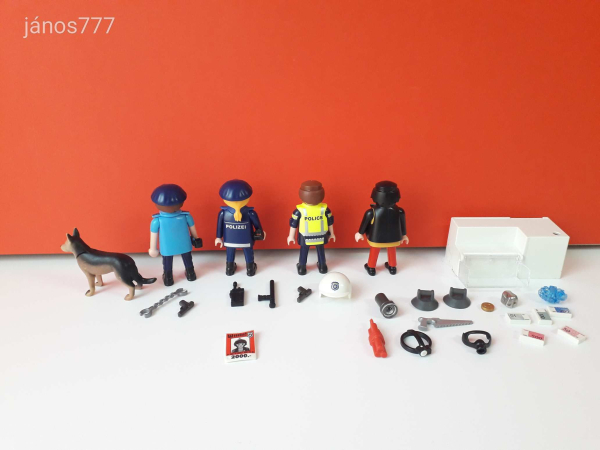 Eredeti Playmobil Rendőr nyomozó betörő csomag !!