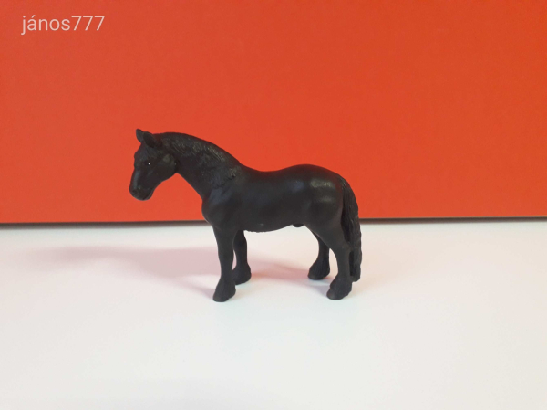 Eredeti Schleich ló Fríz mén állatfigura !! 11x9cm ! 1998-as kiadás ! Schleich 13242