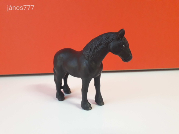 Eredeti Schleich ló Fríz mén állatfigura !! 11x9cm ! 1998-as kiadás ! Schleich 13242