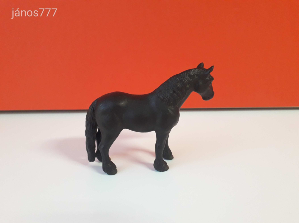 Eredeti Schleich ló Fríz mén állatfigura !! 11x9cm ! 1998-as kiadás ! Schleich 13242