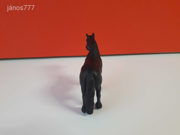 Eredeti Schleich ló Fríz mén állatfigura !! 11x9cm ! 1998-as kiadás ! Schleich 13242