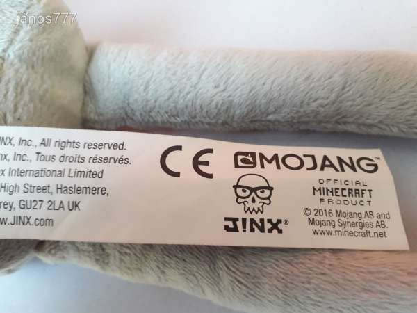 Eredeti Mojang MINECRAFT CSONTVÁZ Skeleton plüss kabala 33 cm-es plüssfigura ! EXTRA !