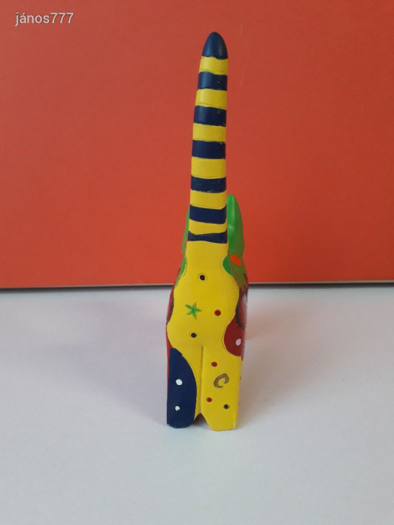 CICA kabala figura 17 cm-es színes macska figura fa dísztárgy !! EXTRA !!!
