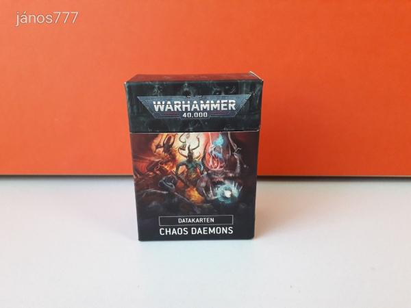 Eredeti Warhammer 40K Chaos Daemons Datakarten !! Warhammer 40000 kiegészítő csomag !!