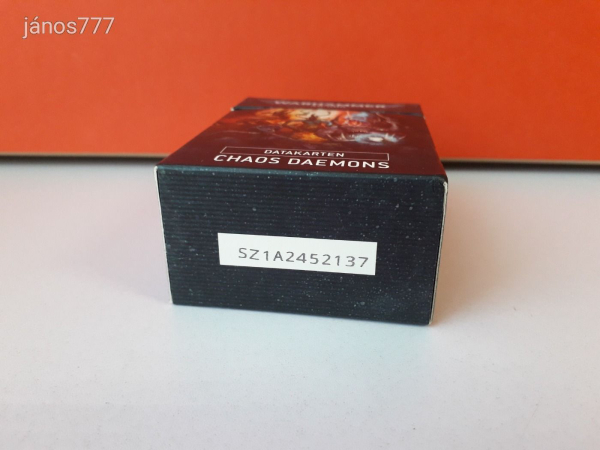 Eredeti Warhammer 40K Chaos Daemons Datakarten !! Warhammer 40000 kiegészítő csomag !!