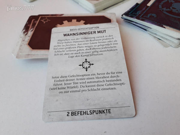 Eredeti Warhammer 40K Chaos Daemons Datakarten !! Warhammer 40000 kiegészítő csomag !!