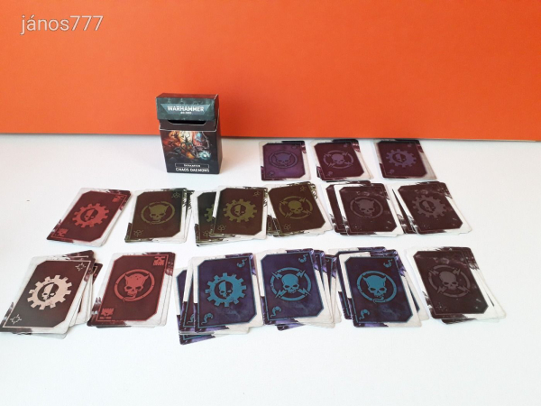 Eredeti Warhammer 40K Chaos Daemons Datakarten !! Warhammer 40000 kiegészítő csomag !!
