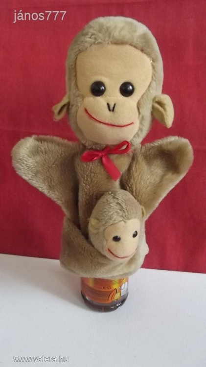 Eredeti PEDIGREE antik régiség Majom báb kicsinyével !!! EXTRA !!!