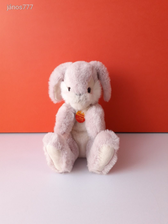 Eredeti Steiff nyúl plüss nyuszi kabala figura ! 25 cm-es plüssfigura Steiff HOPPEL Rabbit ! EXTRA !