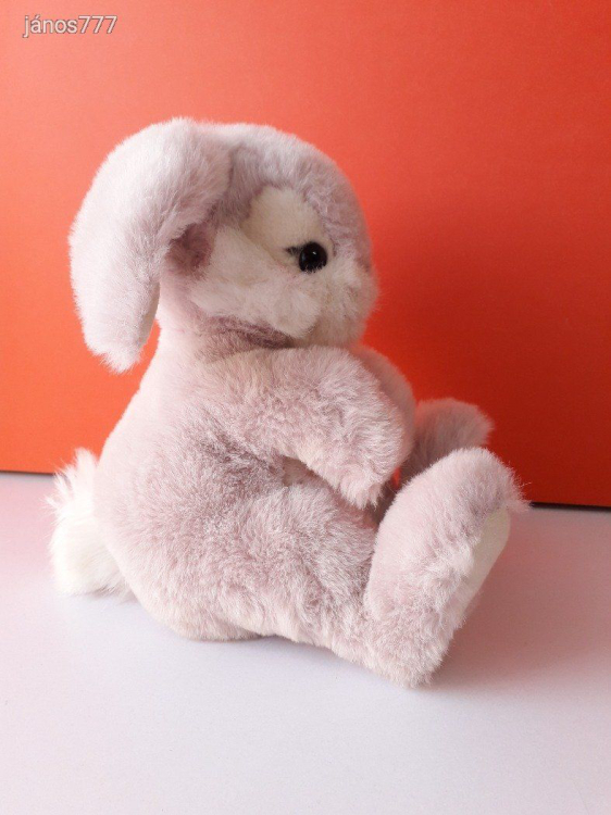 Eredeti Steiff nyúl plüss nyuszi kabala figura ! 25 cm-es plüssfigura Steiff HOPPEL Rabbit ! EXTRA !