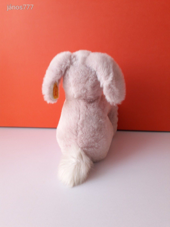 Eredeti Steiff nyúl plüss nyuszi kabala figura ! 25 cm-es plüssfigura Steiff HOPPEL Rabbit ! EXTRA !