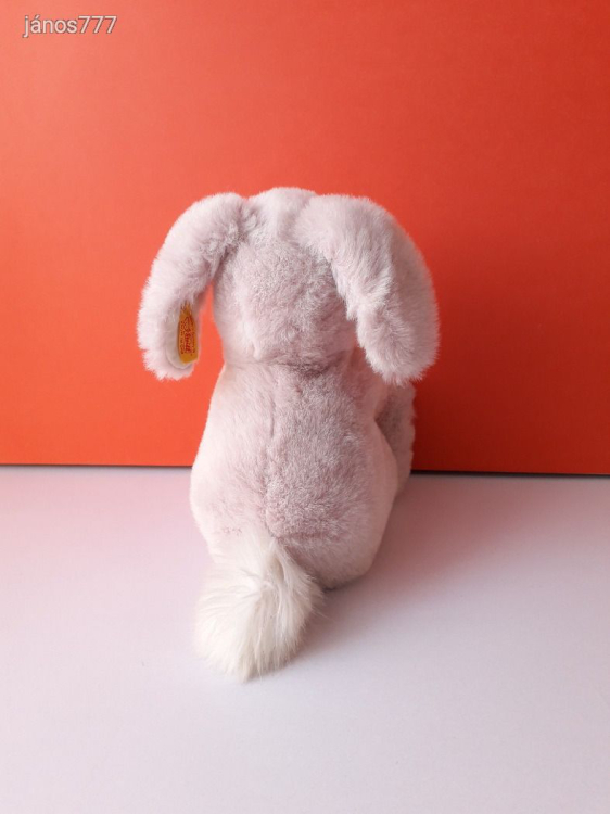 Eredeti Steiff nyúl plüss nyuszi kabala figura ! 25 cm-es plüssfigura Steiff HOPPEL Rabbit ! EXTRA !