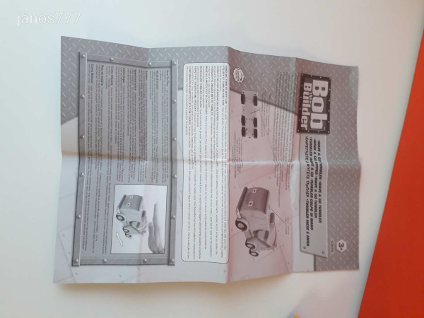 Eredeti Bob the Builder Bob a Mester betonkeverő autó !! 18cm ! EXTRA !!