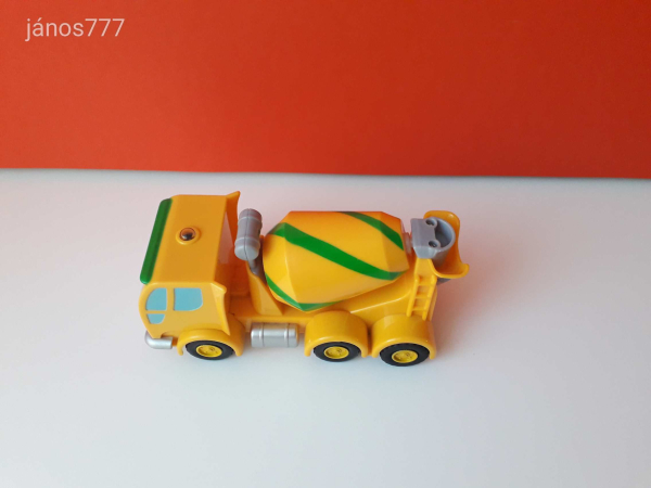 Eredeti Bob the Builder Bob a Mester betonkeverő autó !! 18cm ! EXTRA !!