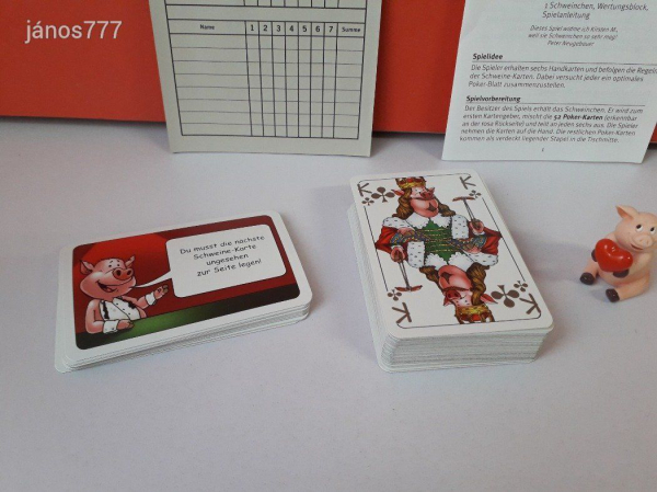 Eredeti Noris Schweine Poker társasjáték kártyajáték !!