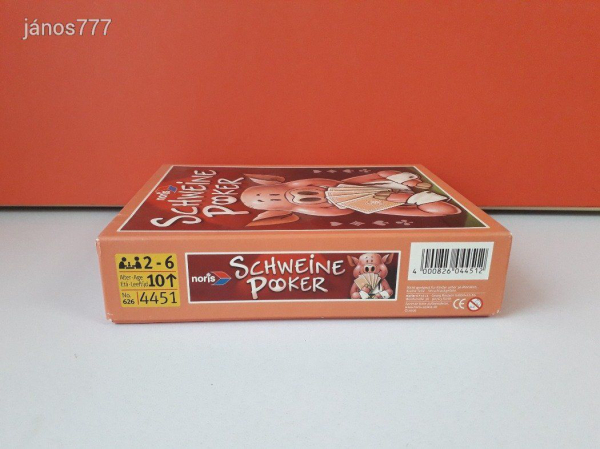Eredeti Noris Schweine Poker társasjáték kártyajáték !!