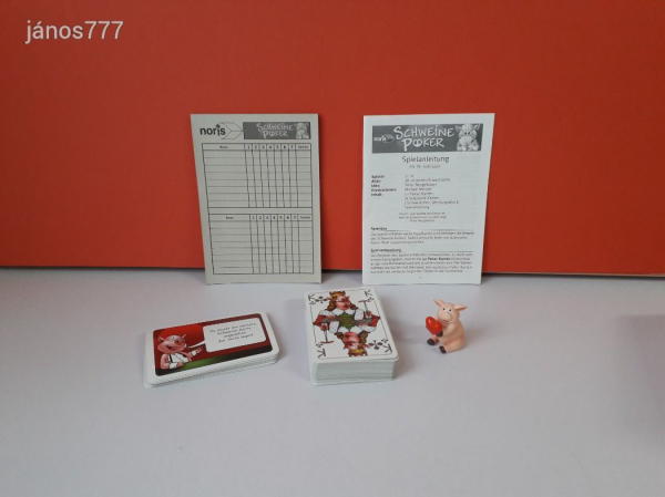 Eredeti Noris Schweine Poker társasjáték kártyajáték !!