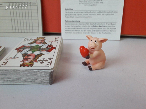 Eredeti Noris Schweine Poker társasjáték kártyajáték !!