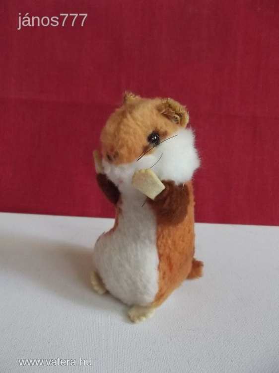 Eredeti STEIFF antik rágcsáló kabala Hörcsög figura !!!!