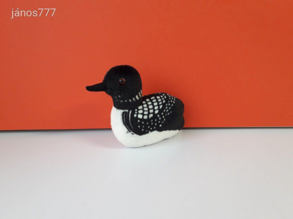Eredeti Wild Republic Audubon ÉSZAKI BÚVÁR plüss vízi madár kabala figura Hangot adó ! ÉLETHŰ !