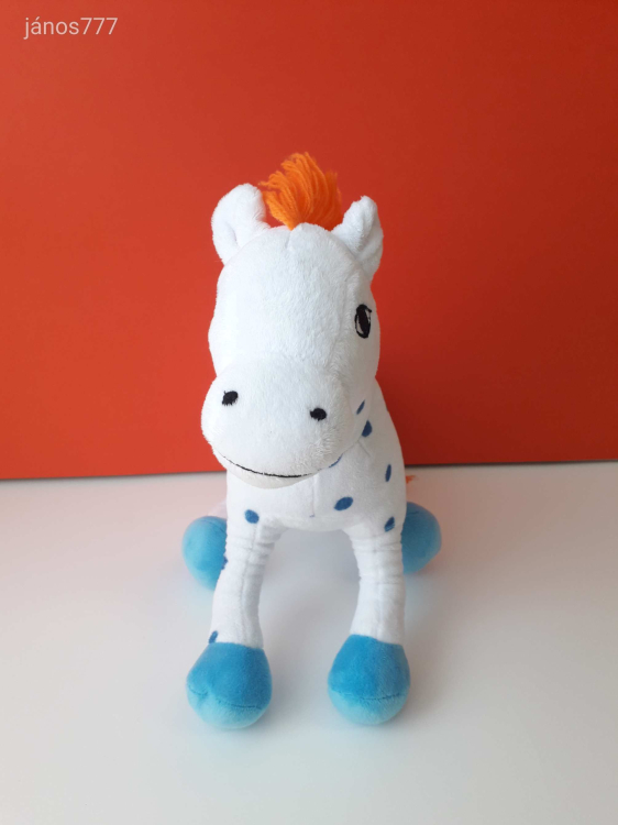 Eredeti Harisnyás Pippi Kicsi Öreg LÓ Lilla Gubben paripa 35 cm-es plüss kabala figura  EXTRA