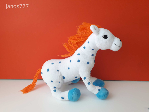 Eredeti Harisnyás Pippi Kicsi Öreg LÓ Lilla Gubben paripa 35 cm-es plüss kabala figura  EXTRA