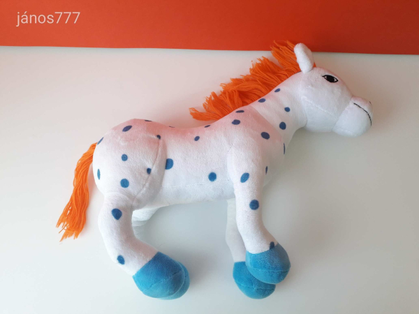 Eredeti Harisnyás Pippi Kicsi Öreg LÓ Lilla Gubben paripa 35 cm-es plüss kabala figura  EXTRA