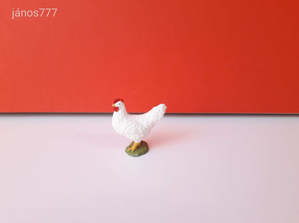 Eredeti Bully Bullyland Tyúk állatfigura !! 4,5cm !