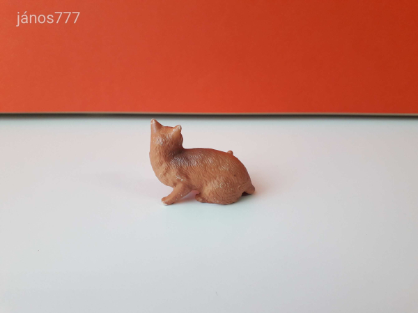Eredeti Bully Macska állatfigura !! 4,5x4cm ! 1988-as kiadás !!