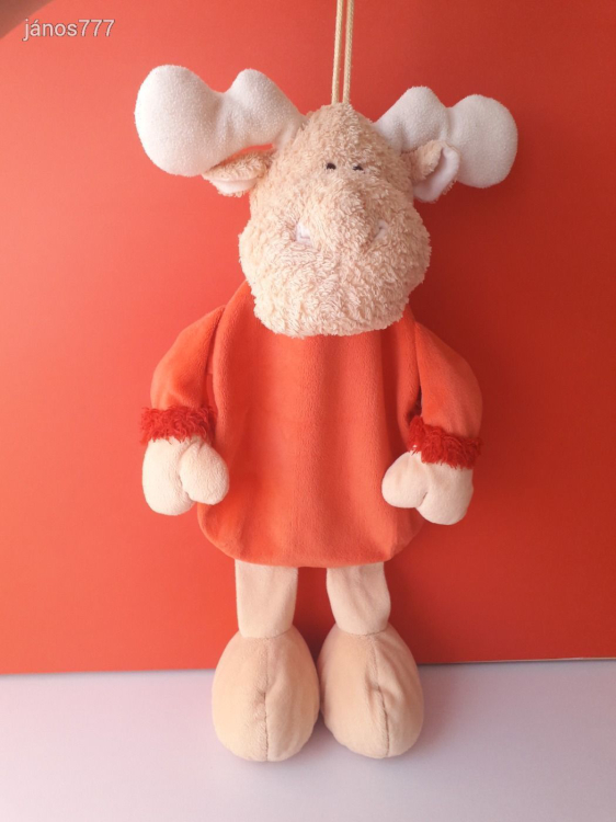 Eredeti NICI Rénszarvas TÁROLÓ plüss szarvas kabala figura !! 52 cm-es plüssfigura !! EXTRA !!