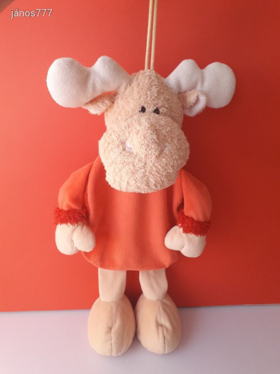 Eredeti NICI Rénszarvas TÁROLÓ plüss szarvas kabala figura !! 52 cm-es plüssfigura !! EXTRA !!