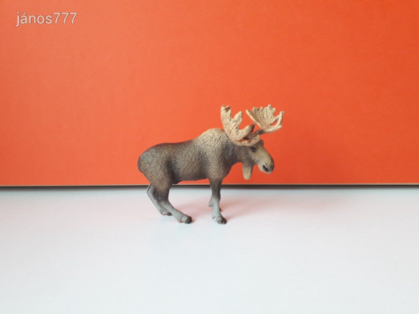 Eredeti Schleich Jávorszarvas állatfigura ! 11x9,5cm ! 2009-es kiadás !! Scleich 14619