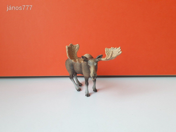 Eredeti Schleich Jávorszarvas állatfigura ! 11x9,5cm ! 2009-es kiadás !! Scleich 14619