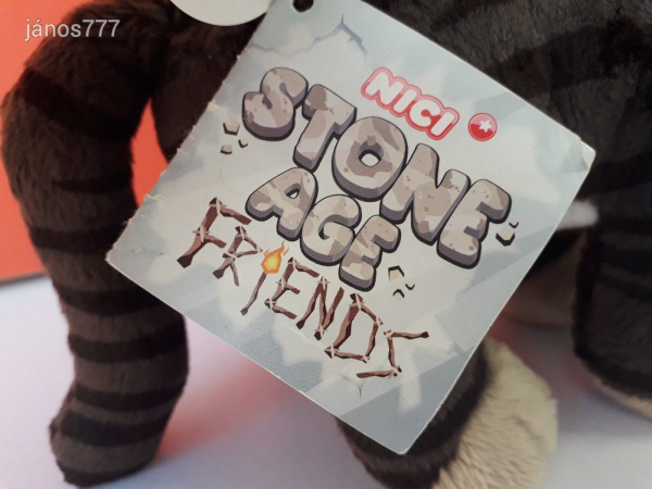Eredeti Stone Age Friends NICI KARDFOGÚ TIGRIS plüss 25 cm-es kabala figura EXTRA !!!