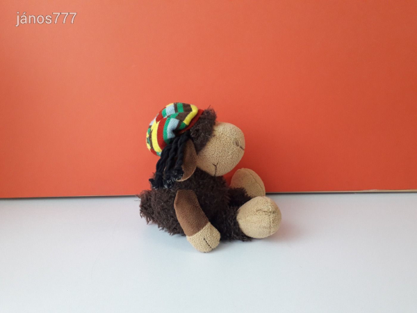 Eredeti NICI BÁRÁNY Raszta hajjal plüss bari kabala figura !! 28 cm-es plüssfigura !! EXTRA !!