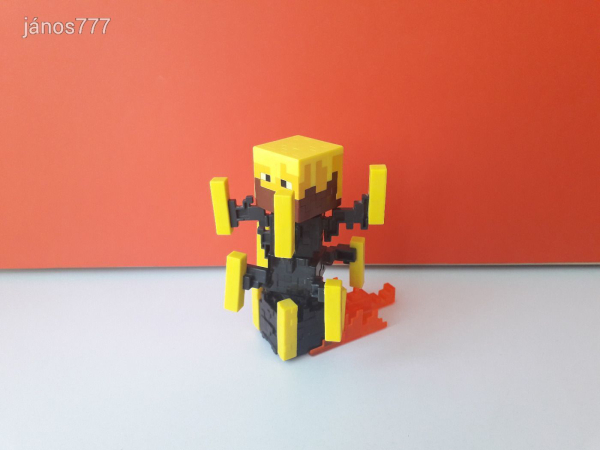 Eredeti Mojang Minecraft Spinning Blaze figura !! 14cm !! EXTRA !!
