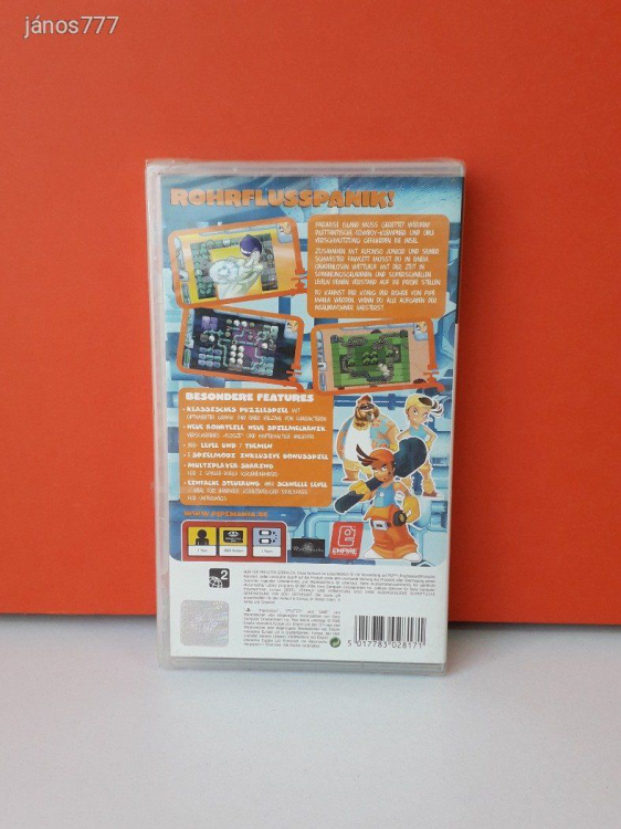 Eredeti Sony PSP Pipe Mania konzol játék !! Bontatlan !