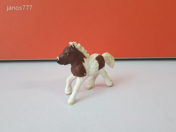 Eredeti Schleich Shetland Pony póni állatfigura ! 7,5x6cm !! 2005-ös kiadás !! Schleich 13608