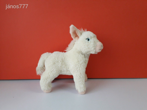 Eredeti St. Martin FEHÉR SZAMÁR kabala figura ! 30 cm-es plüss CSACSI ! EXTRA ! ÉLETHŰ !!