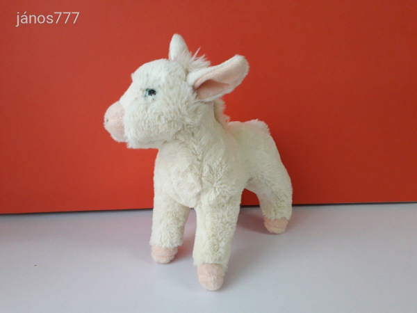 Eredeti St. Martin FEHÉR SZAMÁR kabala figura ! 30 cm-es plüss CSACSI ! EXTRA ! ÉLETHŰ !!